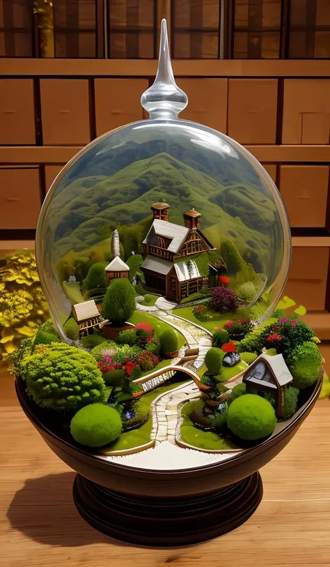 masterpiece, best quality, mini landscape,shop