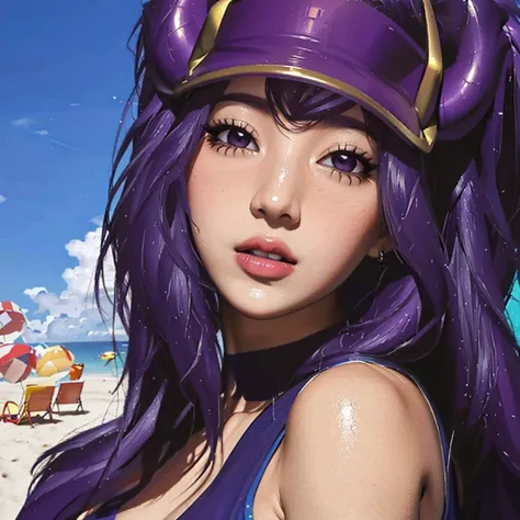 (detailed beach background), masterpiece, best quality, Pool_Party_Syndra, shy blush face, one-piece_swimsuit, fingerless_gloves,
<lora:Pool_Party_Syndra-10:1>