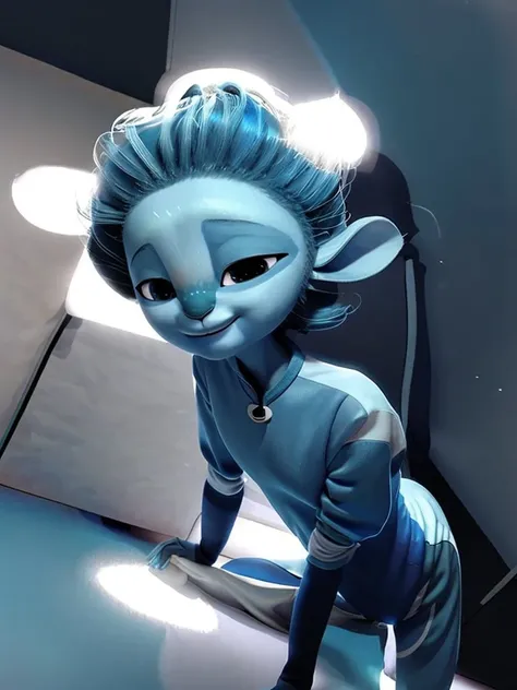 Cute Mune, Pretty boy, with lush blue hair, In a sleeping suit in a sexy pose, undressing, professional photo shoot, smiling all over her mouth, in an empty black room (poorly lit room:1.5) (portrait angle:1.2) HDR, playboy style
<lora:MuneLoraV1:1> <lora:baby_face_v1:0.5> <lora:body_size_control_v1.0:0.7> <lora:sleepy_v100:1>
