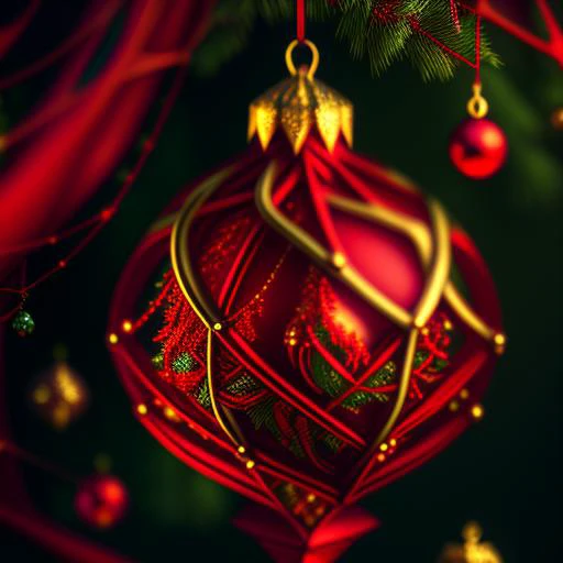 a (red-gold ornament) hanging on green christmas tree,sharp focus, bokeh, Cobwebber,
intricate details, modelshoot style, dreamlikeart, dramatic lighting. 8k, trending artstation,