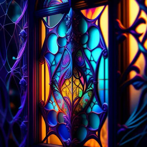a colorful window,
intricate details, modelshoot style, dreamlikeart, dramatic lighting. 8k, trending artstation,
art by Cobwebber