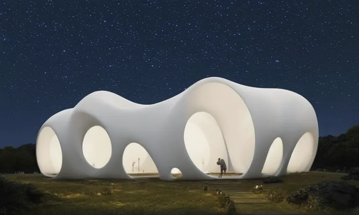 masterpiece, best quality, architecutre design ,crvpavilion, <lora:CrvPavilion-2nd:1:lbw=1,0,0,0,0,1,1,1,1,1,1,1,1,1,1,1,1> night