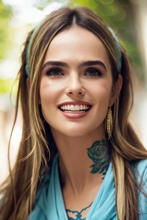 1girl, solo, portrait of a hippie woman with tattoo, grin, (looking at viewer:1.2), focus on face, symmetrical angle, blurry_background, bokeh, chromatic_aberration, depth_of_field, female focus, photorealistic, soft colors, masterpiece, high quality, (high detailed skin:1.1)
<lora:zoey_deutch_lora_v01:1> zd94