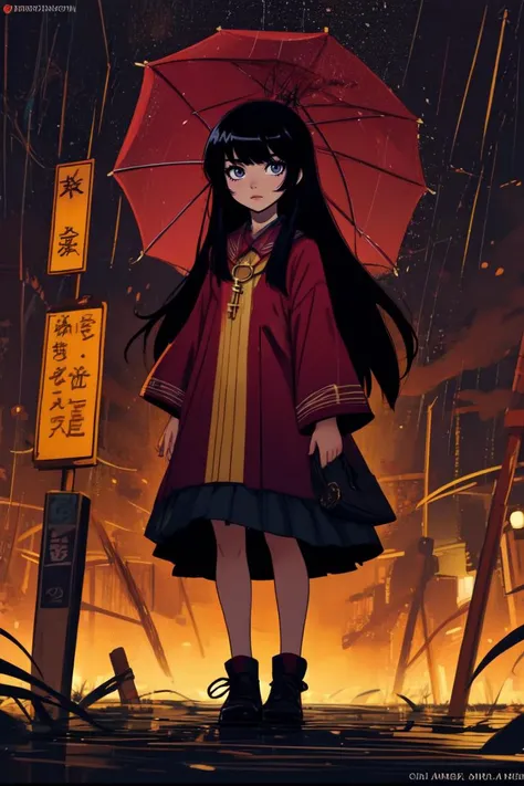 1girl, ilya kuvshinov, john singer sargent, anime illustration of a japanese girl with long hair and bangs wearing a red shirt standing in the rain at night by greg rutkowski!, anime key visual, pixiv top GTA cover art, trending on Artstation, cinematic, danbooru, zerochan art!!!, intricate, fine detail!!, golden ratio!! minimalism!!, flat colors! cell shaded! 4K drawing!!, smooth, sharp focus, <lora:lcm-lora-sdv1-5:0.7>