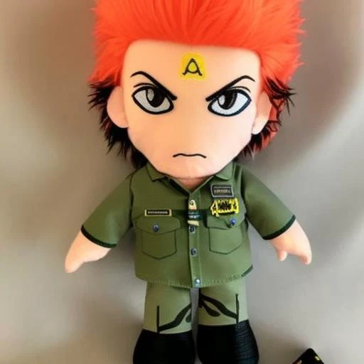steve irwin flamboyant yellow hair blue eyes ring lighting cinematic plushiedsk