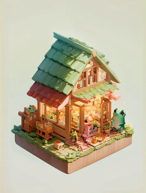 LITTLE HOUSE, Village Frog,Seashell,Alternate Reality <lora:20231023-1698031124661:1@.1,.4@.4>,