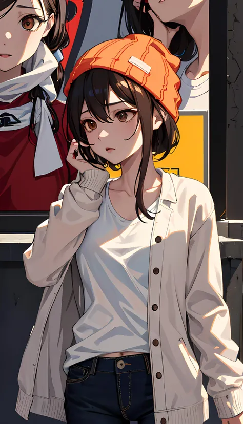 <lora:30æè¶£æ±æ3:0.4> (see-through), sexy pose, sexy face, cum on face, cum on dress cum on face, dripping pussy,  horny face,shirt, white shirt, jacket, open jacket, pants, denim, beanie, red beanie,
,good hands <lora:GoodHands-beta2:0.3>,
 1girl, fuuko izumo, black hair, hair between eyes, (brown eyes:1.5), short hair, <lora:fuukoizumo-lora-nochekaiser:0.4>, illustration of a anime girl imagination, art brut, polychromatic neon, phantasmagoria, vray, polychromatic noir, hyperrealistic photo by Seebas Apterus and Larry Bell art, blending, smooth, serious, detailed expressions, artstyle, detailed eyes, HDR, UHD, 64k, RTX, sharp, sharp focus, highly detailed, intricate detail, professional, artistic flow, ultra detailed, high resolution photography, (bright colors), realistic photo, intricate details, (cinematic look), masterpiece, sharp focus,  attractive, detailed eyes, detailed lips, goosebumps, detailed skin, dynamic angle, wind, by sports illustrated