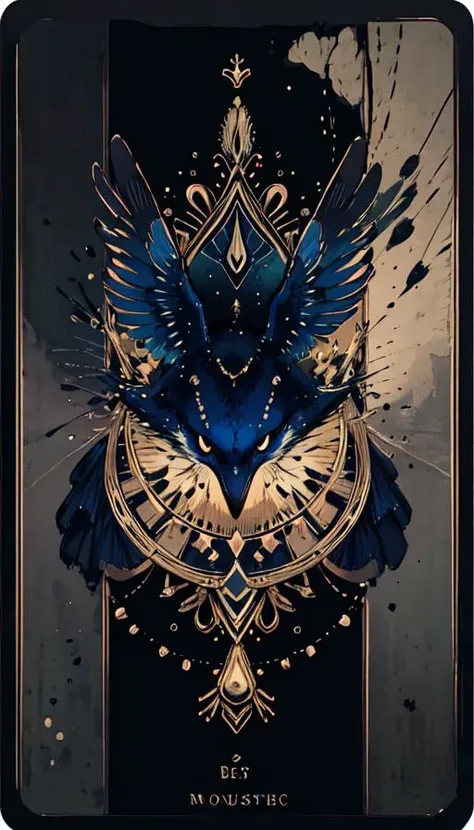 realistic, (best quality, masterpiece:1.3),soul card, line, blue bird , no people, <lora:soulcard:0.5>
