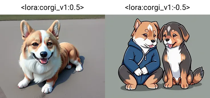 (corgi:1.2), <lora:corgi_v1:0.5>