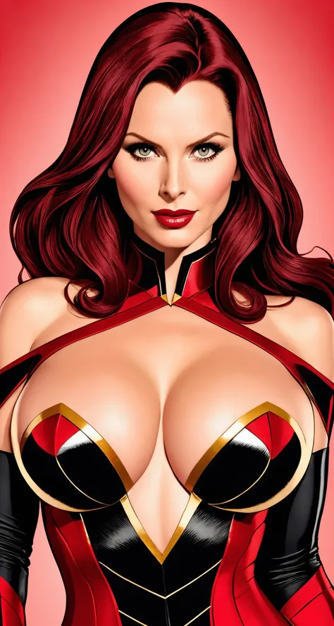 sassy style, ([Raquel Welch|eva sedona|sophie ellis bextor]:0.9) standing, , 
[cartoon, drawing, anime :realistic, real life, hyper realistic:0.25],topless,edg bodytape,
, symmetrical face, big breasts, , sturdy,
As Female Amon Goeth, dutch golden age, As Wanda Maximoff/Scarlet Witch,
best quality, , detailed,