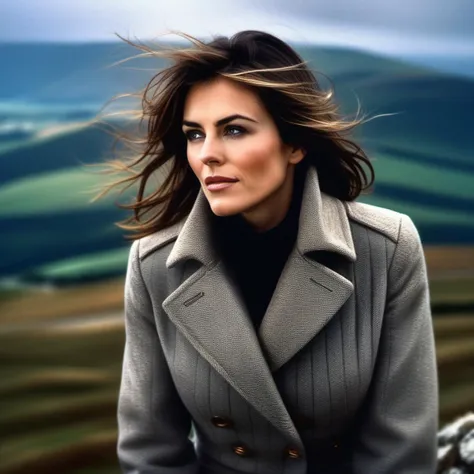 <lora:elizabethhurley_sdxl:1> elizabethhurley  an, an attractive woman, on a (mountain-top), wearing a (coat), (heavy-rainstorm:1.1), 24mm, 4k textures, soft cinematic light, adobe lightroom, photolab, hdr clouds, intricate, elegant, highly detailed, sharp focus, ((((cinematic look)))), soothing tones, insane details, intricate details, hyperdetailed, low contrast, soft cinematic light, exposure blend, hdr,