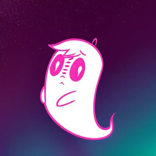 ghost, pink outline, pink theme, glowing halo, pink eyes, blush, full body, no humans <hypernet:kiwighost:0.75>