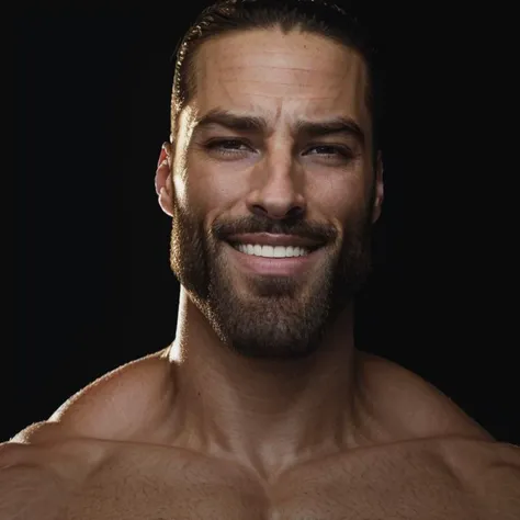 1male, muscled, face, details <lora:Henri Castelli:0.7>, t-shirt. abs