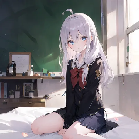 ((masterpiece,best quality,detailed)), 4k,8k,higres, 2girl , <lora:majoNoTabitabiElaina_v20:0.8>, elaina, majo no tabitabi, white hair, ahoge, long hair, braid, blue eyes, shirt, sweater, broom, town, buildings, houses, flowers, butterfly, sunshine, sunlight dapple