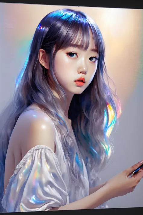 iridescent painting, prismatic, holographic, chromatic aberration,
masterpiece, best quality, 1girl, <lora:kwFemale_Beta40-SDXL_v1:1>, asian,waifu