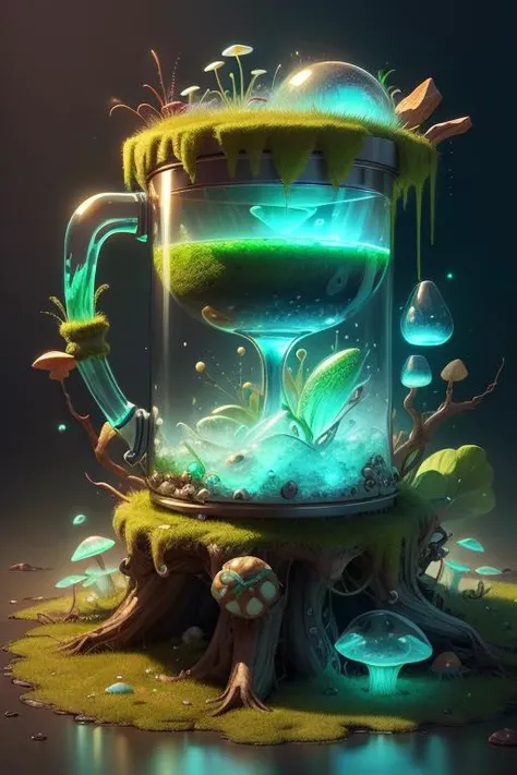 <lora:ExoBioTech-20:0.8>,exobiotech , scifi,bio ,
cocktail glass ,