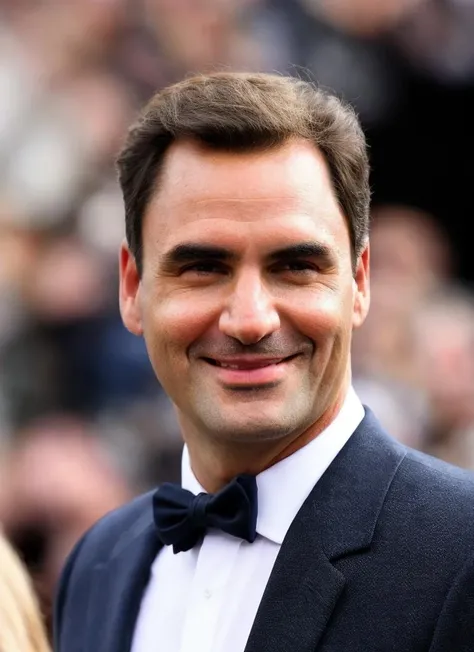 a man, background is crowd  <lora:federer:1>