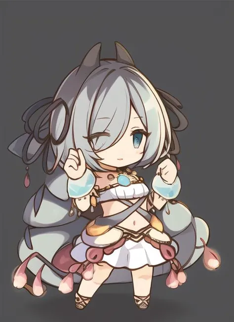 <lora:princessConnectReDive_pcrv10:0.8>chibi,full body,white background,
<lora:traptrixarachnocampa:0.9>traptrixarachnocampa,wristband,navel,white hair,short hair,two hand up, standing ,knees bent