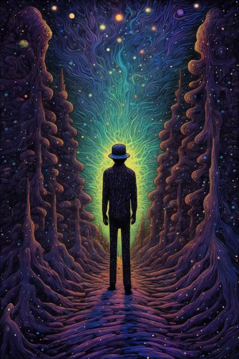 <lora:James R. Eads Style:1>James R. Eads Style - a DMT trip, illustrated in the style of james r eads