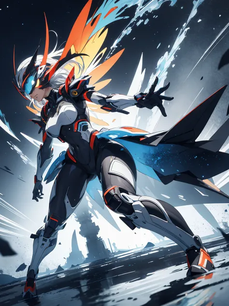 absurdres, highres, ultra detailed, (1 girl, solo:1.1),
BREAK
mecha, Regular, stylish pose, large foot,
BREAK
, long exposure, motion blur, fluid movement, ethereal atmosphere, dreamy trails, dynamic energy, time-lapse effect
BREAK
, enamel art, glass-like surface, vibrant colors, glossy finish, reflective textures, rich pigments, fluid forms