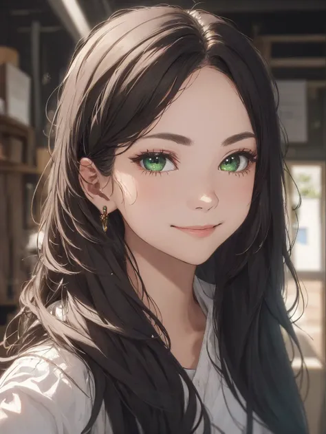 ((highres, ultra detailed,extremely delicately detailed)) masterpiece,best quality, (1girl:1.3), hyperrealism, photorealistic detail, incredible accuracy,Nebulous,Caricature,Iridescent,Spring green,Periwinkle, jaw-dropping precision, Alternative universe version of historical figure, such as a sci-fi Leonardo da Vinci ,finely detailed face,delicately detailed eyes,Slight head tilt pose,looking at viewer,flirt smiling look, depth of field , <lora:epiNoiseoffset_v3:1>