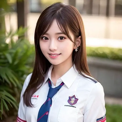 one teenage cute girl in AKB48 uniform, 
AKB48 Team TP, AKB48 uniform,
(masterpiece, best quality:1.2), ultra high res, (photorealistic:1.4), detailed skin, cinematic lighting,
friendly, intelligent, conversation engaging, happy,
kind, energetic, cheerful, creative, with sparkling eyes and a contagious smile, 
 <lora:taiwanDollLikeness_v10:0.25> <lora:japaneseDollLikeness_v10:0.25>