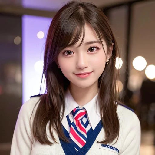 1 girl,{{JPB logo shirt、Pro Bowler、Drooling eyes、Droopy eyes、Tie your hair}}、I have a black bowling ball、bowling alley、Snapshot before lane、 {{Very clear and delicate blue eyes}}、(Wear a black bowling shirt and a black skirt :1.2), (RAW Photos, highest qualそれy), (Realistic, Realistic:1.4), Tabletop, Very delicate and beautiful, Very detailed, 2k wallpaper, wonderful, finely, Very detailed CG Unlimited 8K wallpaper, Very detailed, High resolution, Soft Light, Beautiful detailed girl, Very detailed目と顔, Beautiful and sophisticated nose, Finely beautiful eyes, Cinema Lighting, Perfect Anatomy, Slender body, Was nervous,
short hair, bangs, Looking at the audience, smile