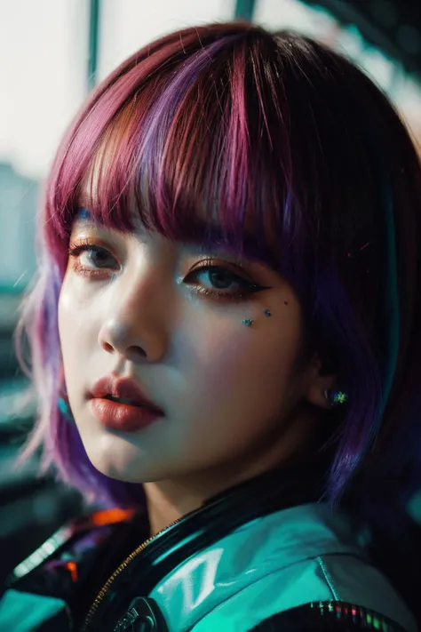 A stunning intricate full color close portrait of lml , dressed as a kpop star, epic character composition, by ilya kuvshinov, alessio albi, nina masic, sharp focus, natural lighting, subsurface scattering, f2, 35mm,<lora:LalisaManobal-RealVision-V1.0:1>