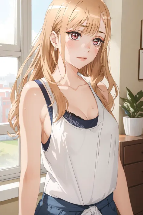 (masterpiece, best quality), intricate details,
1girl, <lora:Marin:0.8> pikkymarin
sweating, hot,
<lora:Braundertank1:0.8> bra under tank top, bra, tank top, white tank top,