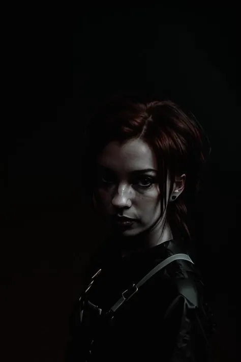 Silhouette style, mistress, harness, bdms, High contrast, minimalistic, black and white, stark, dramatic, (dark but beautiful:1.4), (masterpiece, best quality:1.4)  photography, volumetric light, dramatic,  art,  grainy, camera, pjw style <lora:pjw_style:1>