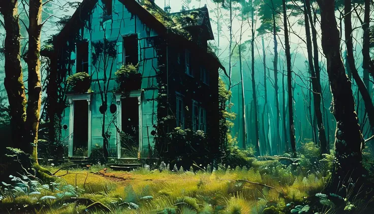 impactful paint of an house in a forest <lora:The_Horror_Style:1>, highly detailed, 8k, sharp, professional, clear, high contrast, high saturated, , vivid deep blacks, crystal clear