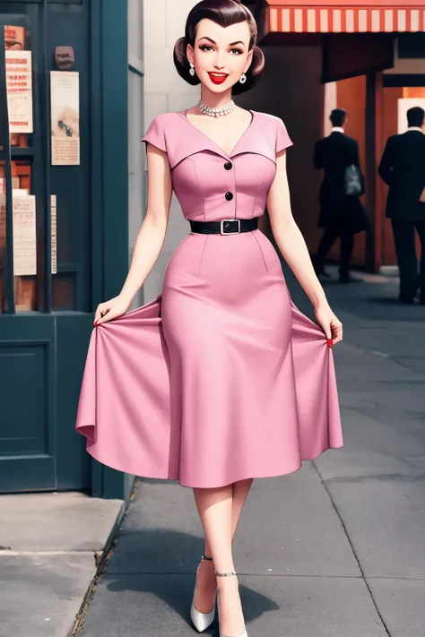 1950s high fashion