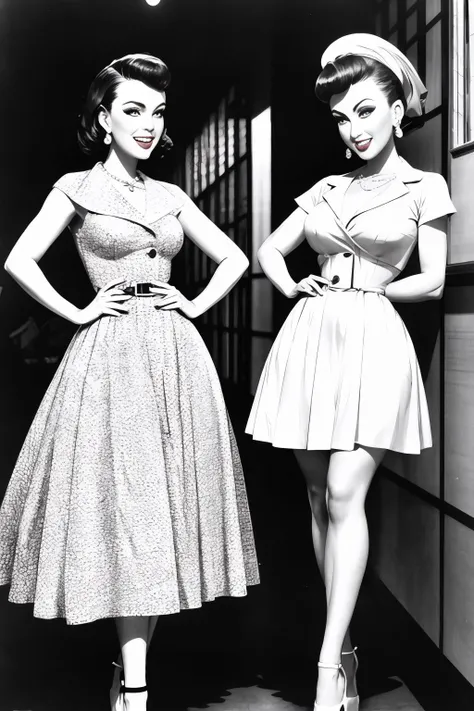 1950s high fashion