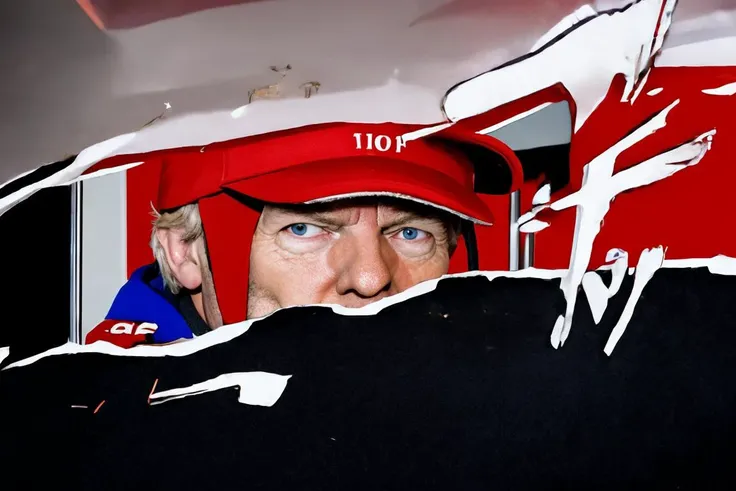 IncrsPersCutIn of donald trump, highly detailed, simple background, 8k, photorealistic, flash lighting, candid, <lora:PersonaCutInV2:1.0>