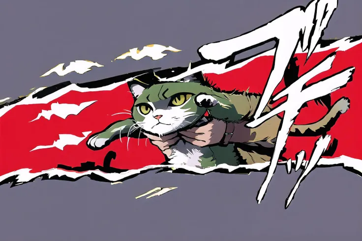 High Quality, Masterpiece, incrsperscutin, <lora:PersonaCutInV2:1>, IncrsLcmSolo, <lora:Pos_LongcatMemeSolo:1>, cat,