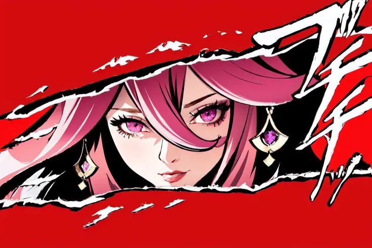 Highly detailed, High Quality, Masterpiece, beautiful, Persona Cut In, <lora:PersonaCutIn-06:1>, 1girl, solo, yae miko, Yae_Miko \(genshin impact\), Yae_Miko:1.2, pink eyes, long hair, pink hair, animal ears, earrings, fox ears, hair between eyes, <lora:Char_GenshinImpact_YaeMiko:1>