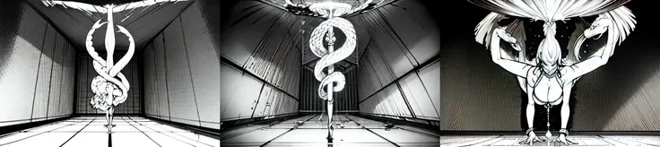 highly insanely detailed, masterpiece, top quality, best quality, highres, 4k, 8k, RAW photo, ((ancient egyptian theme:1.2)), Hong Kong structure, building, structure, taiwan, korean, 
(long_hair, long hair, random colors hair, glowing hair, hair over one eye, long messy hair), 
(eyelashes, eyeliner, eyeshadow, eyelashes, long eyelashes), 
collar, earrings, jewelry, necklace, armlet, 
high-heels, 
tentacle, (underwater), nsfw, 
cleavage, perfect female body, makeup, 
swirling energy, 
action pose, 
drunk, biting, 
reflection, reflective floor, 
shawl, 
abandoned building, shopping mall, overgrown with vegetation, [volumetric fog], cinematic lighting, colorful, colourful, 
belly bottom, erotic lingerie, gentle, innocent, 
environment is near muddy river, beautiful sexy woman in clean white shirt with mud, 
color, (Caduceus:1.2), symbol, mystic, symbol in the air, celestial, sky, clouds, two snakes (red and blue) entwined in the staff, <lora:Caduceus:0.8>