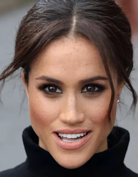 (closeup:1.2) <lora:Rachel Zane:1.0> skswoman, rachel zane, 1girl, wearing black turtleneck and jeans, background blurry court, depth of field, dress, lips, parted lips, realistic, solo, solo focus, teeth