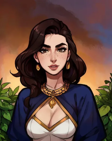 kkw-Arab woman in garden, long clothes, DEN_IDG_style kkw-ph1 kkw-skin-det