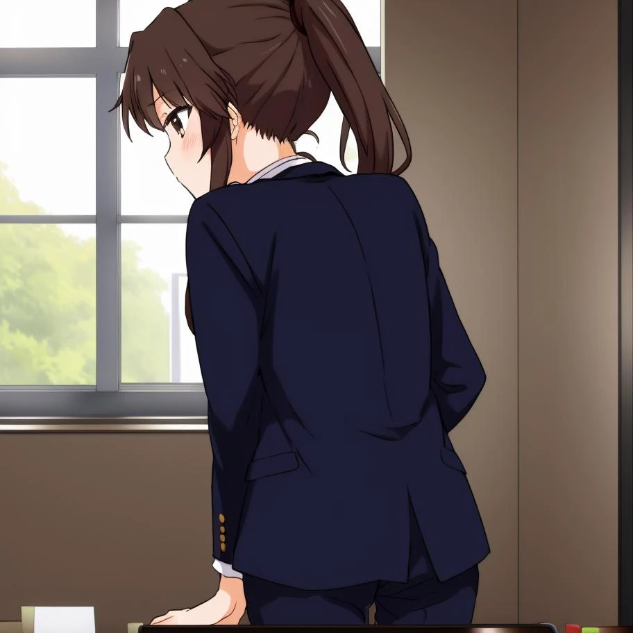 masterpiece, best best quality, 8k,
vivid color,
<lora:Yuna_Toomi.v2-000003:0.85> yuna toomi,
small brown eyes, ponytail,
1girl, (solo)
(office suit, necktie, pants:1.2)
back view
fantasy
<lora:add_detail:0>