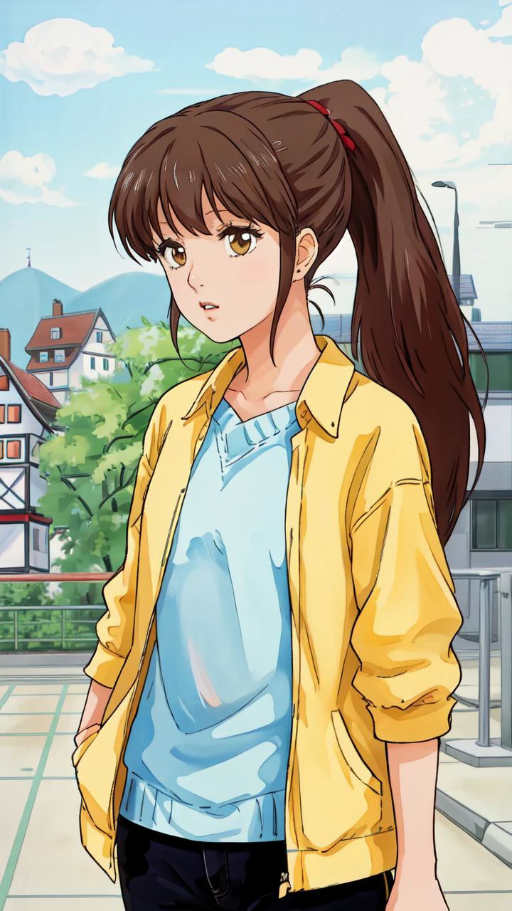 masterpiece, best best quality, 8k,
raw photo,
<lora:Yuna_Toomi.v2-000003:0.85> yuna toomi,
small brown eyes, ponytail,
1girl, (solo)
(german clothes:1.2)
front view
" "
<lora:80sv1:0.5> 1980S \(STYLE\)