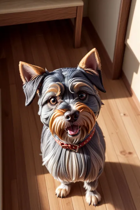 best quality, Miniature Schnauzer, outside, natural lighting, lit from above, <lora:hairdetailer:.5> <lora:add_detail:0.5> <lora:boldline:0.2>