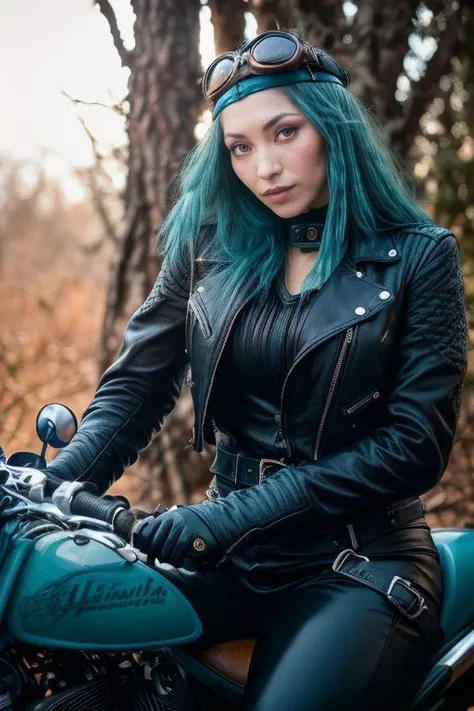 DEN_zona_stylerotica,
((riding a motorcycle:1.2) wearing (motorbike leathers:1.2), (riding a motorbike:1.2), (driving a motorbike:1.2), (motorcycle:1.1), traffic, leather trousers, leather jacket, motorcycle boots, leather gloves:1.2),
bokeh, f1.4, 40mm, photorealistic, raw, 8k, textured skin, skin pores, intricate details <lora:epi_noiseoffset2:1>, epiCRealism <lora:ClothingAdjuster3:-1>