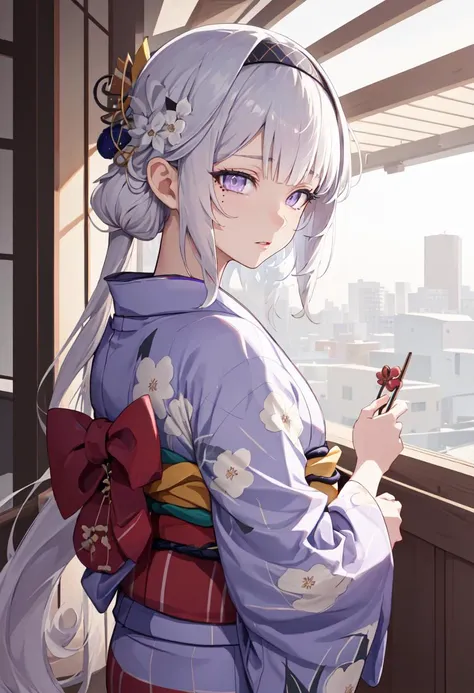 best quality, masterpiece, highres, solo, (himari_bluearchive:1.10), (yukata:1.30), (kimono:1.15), 23 <lora:himari_bluearchive:0.80>