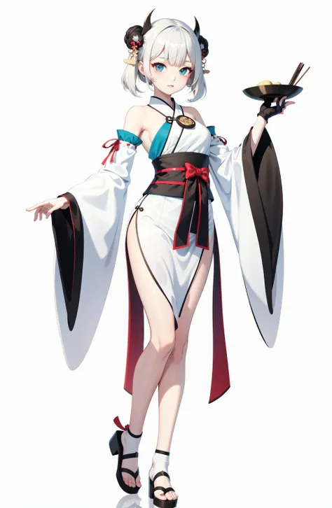 vtubermodel , full body , white background , 1girl, (hanfu)