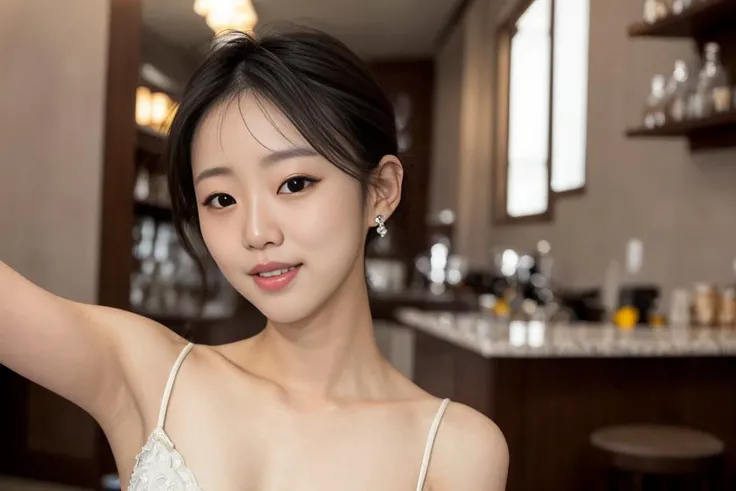 leica_style,masterpiece, best quality,super detailed, high resolution, very detailed, 8k uhd,
((a japanese woman,upper body,)),dress,night,bar,
(Skin Wrinkles: 0.9), (fidelity, fidelity: 1.5), (high detailed skin:0.9), (visible pores:0.6),Clearly visible pores, real skin texture,
((detailed face)),(freckles:0.8), (naughty smile:1.1), (focus on the eyes), (natural light), amazing, photon mapping, radiosity, amazing physically based rendering, fine detail, best, high quality , RAW Photo, (Bokeh: 1.2), Realistic, (Depth of Field: 0.5), Bokeh Background, (Detail Clothing Features), real skin,(dynamic pose: 0.6), (skindentation),
pureerosface_v1,
