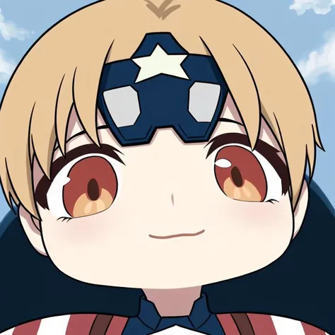 masterpiece, best quality, 1boy, captain america, chibi style, <lora:Blue Archive Chibi Style:0.6>