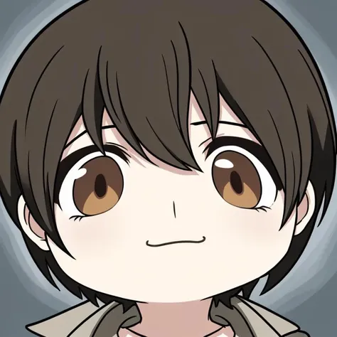 masterpiece, best quality, 1boy, eren jaeger, chibi style, <lora:Blue Archive Chibi Style:0.5>
