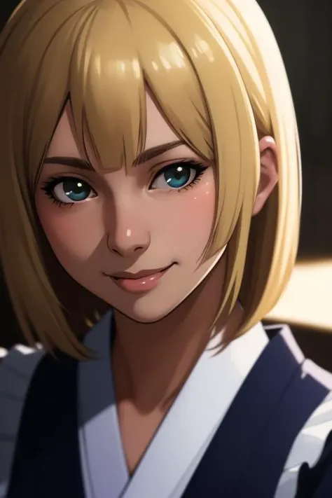 masterpiece,best quality, portrait of female wearing japanese maid outfit,photorealistic,greg rutkowski,wlop,alphonse muncha,close up face,camera,facing at camera, medium bob hair,smile,makoto shinkai color tones,russian girl,blonde