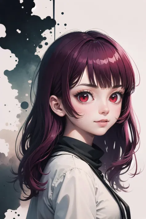 <lora:ink-0.1-3-b28-bf16-D128-A1-1-ep64-768-DAdaptation-cosine:1>, white background, scenery, (ink:1.3),
BREAK
1girl,solo,<lora:onk_arima:1>,onk_arima,(red eyes:1.3),looking at viewer,light smile,
(highly detailed eyes and face:1.2),